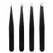 4 Pieces Professional Hair Removal Tweezers Women's Eyebrow Epilator Professional Eyebrow Tweezers Eyebrow Tweezers Eyebrows Beauty and Makeup