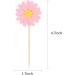 24 Pieces Daisy Cupcake Toppers Flower Cake Topper Daisy Cake Decorations Toothpicks Chrysanthemum Cupcake Toppers Spring Daisy Flower Cake Picks for Birthday Wedding Supplies(Pink) Pink 24 - Buy Online on GoSupps.com