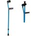 Forearm Crutches Adjustable Forearm Crutch Elbow Crutches Foldable Ultralight Aluminum Assistance Double Adjustable with Comfy Handle Adjustable Folding Metal Walking Cane Elbow Walking Stick for The