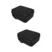 SKISUNO 2 Pcs Hair Dryer Storage Bag Hair Dryer Brush Holder Hot Air Brush Travel Case Volumizer Black Eva