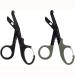 Medical scissors EMT and trauma 19.1 cm titanium bandage scissors with pocket clip for first aid nurses students not space 2 pieces