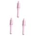 Beavorty 3pcs Fully Automatic Hair Curling Iron Hair Curler Straightener Hair Curling Wand Abs Pink 32.50X5.50X5.50CMx3pcs Pinkx3pcs