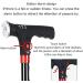 Canes Walkers for Seniors Foldable Walking Stick Wrist Band LED Light Portable and Durable Four Segment Walker Crutches Retractable Light Travel Trekking Pole Suitable for The Elderly Male Female r - Buy Online on GoSupps.com