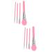 FRCOLOR 8 Pcs Silicone Mask Brush Facial Mud Applicator Brush Facial Mask Brush Body Butter Applicator Silicone Face Brush for Beauty Tools Woman Pink Cosmetic Silicone Brush