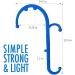 Back Massager Handheld Tool for Trigger Point Therapy and Fibromyalgia Pain Relief - Blue - Buy Online on GoSupps.com