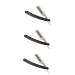 Frcolor 3 pieces 66 razor razor blade hairdresser men's razor Dalmatian ears razor for men eyelash case hairdressing gifts for men scrap
