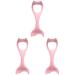 FOMIYES 3pcs Mascara Brush Girls Stickers Mascara Shield Tool Eyelash Makeup Aids Eyeliner Brush - 15X5.7CMx3pcs Pinkx3pcs