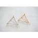 Geometric Triangle Hair Clip - Minimalist Hollow Metal Hairpin in Gold and Silver - Buy Online on GoSupps.com