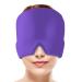 ACOHICE Migraine Relief Cap Headache Hat for Migraine Ice Pack for Headache Relief Migraine Relief Stress Relief Anxiety Relief Sinus Pressure Relief Purple