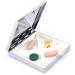 Travel-Friendly HOMETRIP 4 Compartment Pill Organizer | Compact & Cute Pill Box for Vitamins Supplements Meds - Perfect for Purse & Pocket - Buy Online on GoSupps.com