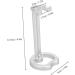 PopetPop Safety Razor Holder Stand Set - Double Razor Brush Holder for Men - 2pcs Silver 6x6x12.5cm - Buy Online on GoSupps.com