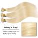Elailite Virgin Remy Hair Extensions - Brazilian Straight Hair 10-24 #613 Bleached Blonde - 100g Bundle - Buy Online on GoSupps.com