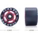 CLAS FOX 95A Speed/Derby Aluminum Roller Skate Wheels - Set of 8 Black PU Red Core - Buy Online on GoSupps.com
