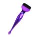 NOLITOY Makeup Foundation Brush Concealer Brush Flat Top Cosmetic Brush Eye Shadows Brushes with Spoon for Liquid Blending Buffing Concealer Purple
