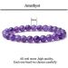 Emilys Gems Chakra Bracelets - 8mm Natural Stone Stretchable for Well-Being | Amethyst Healing Jewelry - Buy Online on GoSupps.com