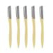 3/5/7 piece of eyebrow razor multi-purpose-up tool eyebrow knife Face hair removal sound razor (color: 5PCs yellow)