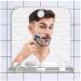 Funerom Fogless Bathroom Shaving Mirror 5.4x5.1 inch with Razor Holder & Anti-Fog Film - Frameless Portable Square Design | Includes 4 Adhesive Hooks - Ideal for Shower - Buy Online on GoSupps.com