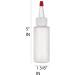 BRIGHTFROM 2oz Squeeze Applicator Bottles with Red Cap - Pack of 2 | Hair Coloring & Multi Purpose Refillable Plastic Bottles - Buy Online on GoSupps.com
