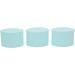 Leakproof Silicone Cream Jars Travel Set with Sealed Lids Spoon for Toiletries Refillable Containers for Hair Clips Pills - Blue - Buy Online on GoSupps.com