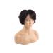 ZXM toughness Lace Head Sleeves Hair Extensions Hair Extensions T-Shaped Front Lace Hair Sleeves Real Hair Pretty