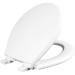 Mayfair 847SLOW 000 Kendall Slow-Close, Removable Enameled Wood Toilet Seat That Will Never Loosen, 1 Pack - ROUND - Premium Hinge, White White ROUND Toilet Seat
