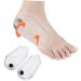 NOLITOY Orthotic Heel Pads - 2 Pairs Silicone Insoles for Plantar Support Massage & Comfort - Half Heel Inserts 11X6cm - Buy Online on GoSupps.com
