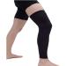 Compression Leg Sleeves for Football Basketball Cycling - Medium Black (1 Pair) - Buy Online on GoSupps.com