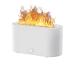 Essential Oil Diffuser 7 Colors Changing Flame Diffuser Humidifier Cool Mist Humidifier for Room Bedroom Office with Quiet Operation Auto-Off Protection 130mL (White)