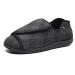 EDCYF Women's Diabetic Shoes Wide Width Adjustable with Non-Slip Air Cushion Bottom for Elderly Neuropathy Swollen Feet Grey 10 Wide
