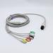 Sino-k Compatible AAMI Direct-Connect ECG Cable 6 Pin 5 Leads Fixed Pinch Connector ECG Cable IEC Standard CE/FDA approved