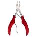 FRCOLOR 1pc for Using Manicure Paronychia Supplies Making Chain Thick Clamp and Premium Salon Women Nipper Toe Clipper Grooming Plier Home Effortless Nails Craft Men Cuticle Nose 13.8x6.8cm Red