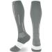 NEENCA Compression Socks, Medical Athletic Calf Socks for Injury Recovery & Pain Relief, Sports Protection1 Pair, 20-30 mmhg Large Grey White