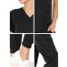 MediChic Mini Marilyn Women's Joggers Scrub Set - Black Large | Stretch Flex V-Neck Nursing Scrubs - Buy Online on GoSupps.com