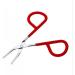 1pc Eyebrow Tweezer Stainless Steel Scissors Shaped Tweezer Slant Tip Tweezer Clip Hair Tweezer Beauty Tool(Color Random) for Women Girl