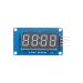 qazaa TM1637 LED Module 4-Bits LED Display Module 4 Serial Driver Board for 0.36 Inch 7-Segment Red Anode Clock Tube