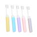 SOLUSTRE 5pcs folding toothbrush travel toothbrush toothbrushes mass manual toothbrushes camping accessories travel accessories portable toothbrush household toothbrush adults travel kit travel