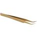 Professional Stainless Steel Golden Eyelash Extension Tweezers - Precision Tool for Lash Supplies - Buy Online on GoSupps.com