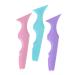 FOMIYES 3pcs Silicone Beauty Ruler Lash Applicator Purple Tools Makeup Supplies Girl Supplies Smoky The Face