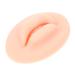 Lip Embroidery Mould D Detachable Beauty Mold Panel Silicone Makeup Fake for Eye Pad Training Skin 7.7x5cm As Shown