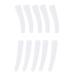 10Pcs Tweezers Cover Grafting Eyelashes Tips Covers Transparent Plastic Elbow Tweezers AntiDust NonSlip Eyelashes Grafting Tool