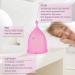 Buy Aomiduo Menstrual Cup - Reusable Medical Silicone Menstruation Cup Size S (2 Pack) | Travel Storage & Perfect for Beginners - Buy Online on GoSupps.com