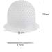 Silicone Highlight hat Highlights Hair Dye Kit 2 Sets Professional Reusable Hair Coloring Highlighting Cap Hair Colouring Highlighting Dye Cap with 100 Gloves and 2 Metal Hooks(White) - Buy Online on GoSupps.com