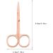 IOIUSKKU 2 Set of Nail Cuticle Nippers Stainless Steel Scissors Electroplating Convenient Trimming Tool Nose Hair Tweezer Plated Rose Gold Plated Rose Gold 2Set - Buy Online on GoSupps.com