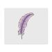 Azeeda 2 x "Pink and Purple Angel Feather" Microfiber Lens/Glasses Cleaning Cloths (LC00020965)