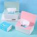 QKFON Storage Box for Wet Wipes - Versatile Napkin Holder for Home & Office - Stylish Pink White Design - Buy Online on GoSupps.com
