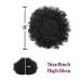 Buy Natural Clip In Afro Hair Bun - Jet Black Purple Blue Synthetic Kinky Curly 8 Drawstring Extension for Women - Buy Online on GoSupps.com