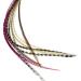One Fine Day Feathers Feather Hair Extensions Real Feathers for Hair 22-33 cm - Pink Auburn (3 Feathers)