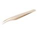 Eyelash extension tweezers stainless steel pearl golden eyelash transplantation false eyelash extensions tweezers for beauty salon (slightly curved tweezers)