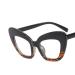 PARWANA Oversized Computer Readers Cat-Eye Blue Light Blocking Reading Glasses Anti Eye Strain Flat Light Mirror Eyewear +150 C8