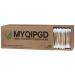 Bamboo Cotton Swabs 600 Count Double Round Tips by MYQIPGD | Biodegradable & Organic Wooden Qtips Cotton Swabs For Ears | Comfortable and Soft | Natural Cotton Buds | 3.0 inch (600, Bamboo)